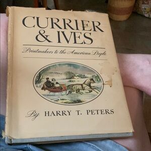1942 vintage book CURRIER & IVES by Harry Peters